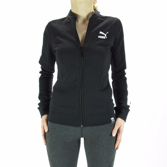 black and white puma track jacket